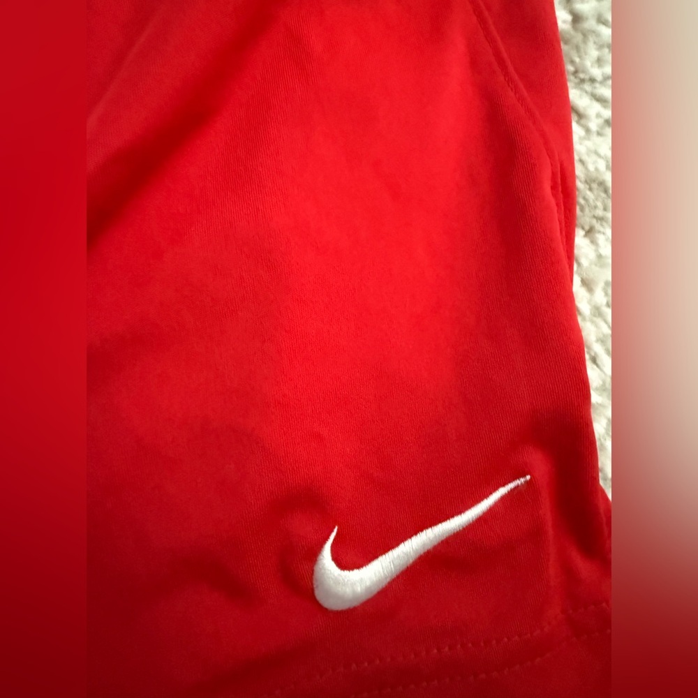 Nike Ole Miss Rebels Red & Blue Drawstring 11 Inseam Basketball Shorts: - Picture 7 of 7
